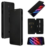 Struttura in fibra di carbonio Flip orizzontale magnetico Custodia in pelle TPU + PC + PU con slot per schede, For OPPO A94 4G / F19 Pro / Reno5 F, For ZTE nubia Red Magic 6 / 6 Pro, For OPPO Realme GT 5G, For Oukitel C22