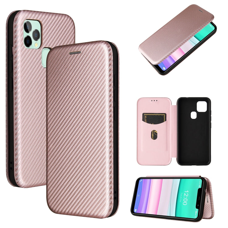 Struttura in fibra di carbonio Flip orizzontale magnetico Custodia in pelle TPU + PC + PU con slot per schede, For OPPO A94 4G / F19 Pro / Reno5 F, For ZTE nubia Red Magic 6 / 6 Pro, For OPPO Realme GT 5G, For Oukitel C22