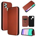 Struttura in fibra di carbonio Flip orizzontale magnetico Custodia in pelle TPU + PC + PU con slot per schede, For OPPO A94 4G / F19 Pro / Reno5 F, For ZTE nubia Red Magic 6 / 6 Pro, For OPPO Realme GT 5G, For Oukitel C22