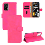 Tinta unita Skin Feel Fibbia magnetica Flip orizzontale Custodia in pelle PU con supporto e slot per schede e portafoglio, For OPPO Realme GT 5G