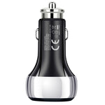 YSY-312PD QC3.0 USB + PD 18W USB-C / Type-C Caricatore per auto a ricarica rapida con doppia porta, PD 18W