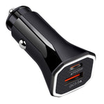 YSY-316PD20W QC3.0 USB + PD 20W USB-C / Tipo-C Poligono Caricatore per auto a ricarica rapida con doppia porta, Car Charger