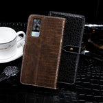 Custodia portafoglio in pelle con supporto e slot carte