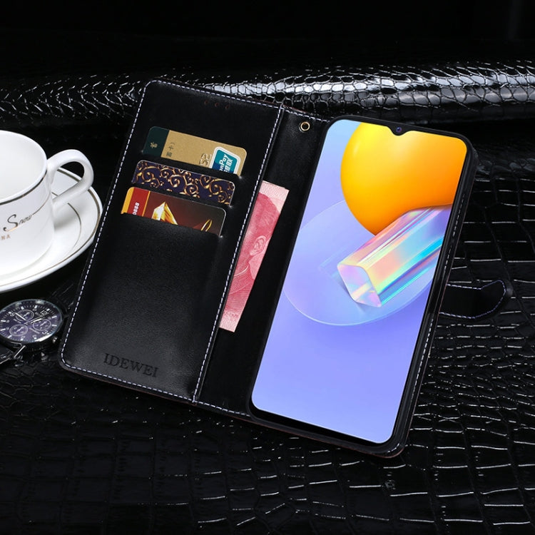 Custodia portafoglio in pelle con supporto e slot carte