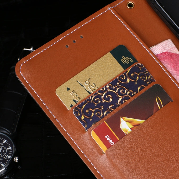 Custodia portafoglio in pelle con supporto e slot carte