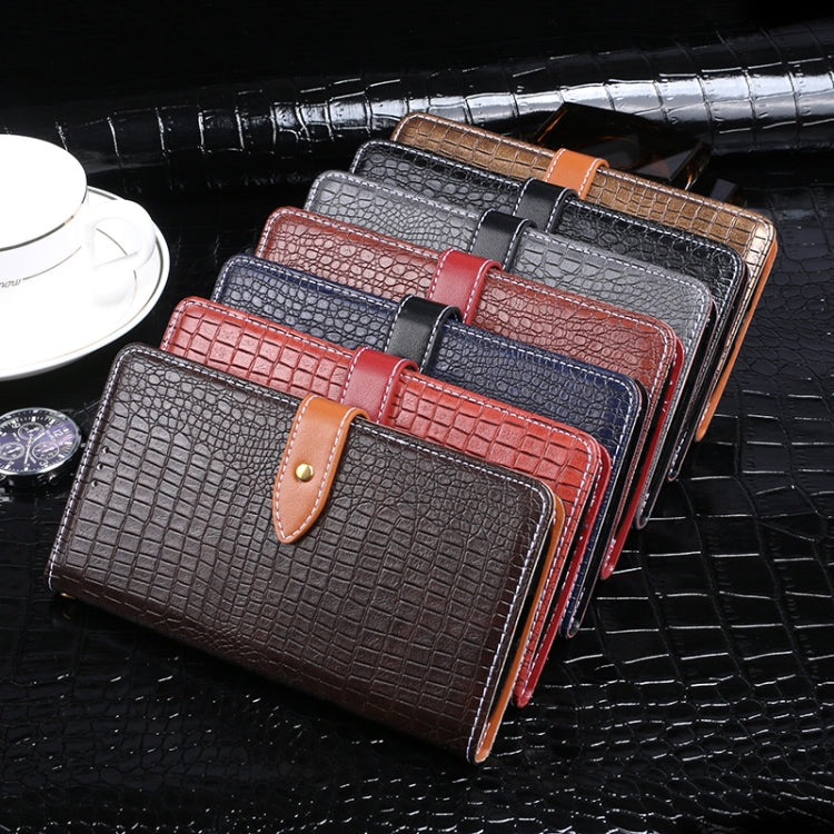 Custodia portafoglio in pelle con supporto e slot carte