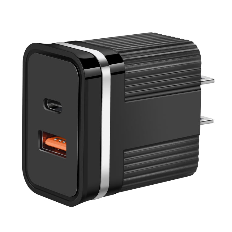Caricabatterie da viaggio doppia porta USB e USB-C