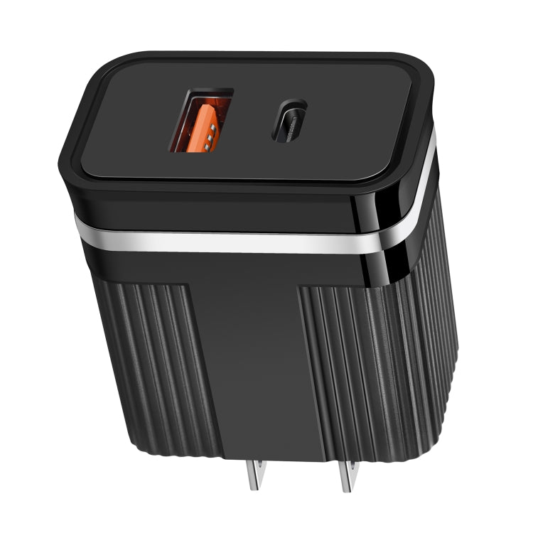 Caricabatterie da viaggio doppia porta USB e USB-C
