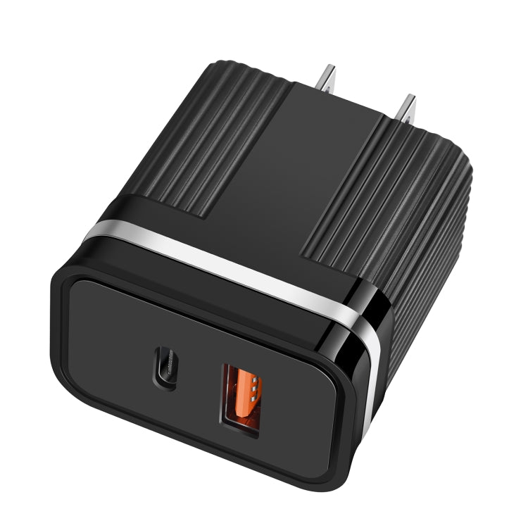 Caricabatterie da viaggio doppia porta USB e USB-C