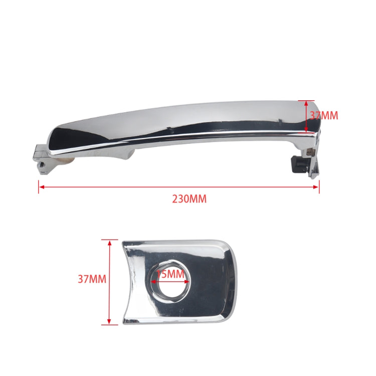 A5404-01 Maniglia per porta esterna anteriore sinistra per auto 80640-CA012 per Nissan, A5404-01