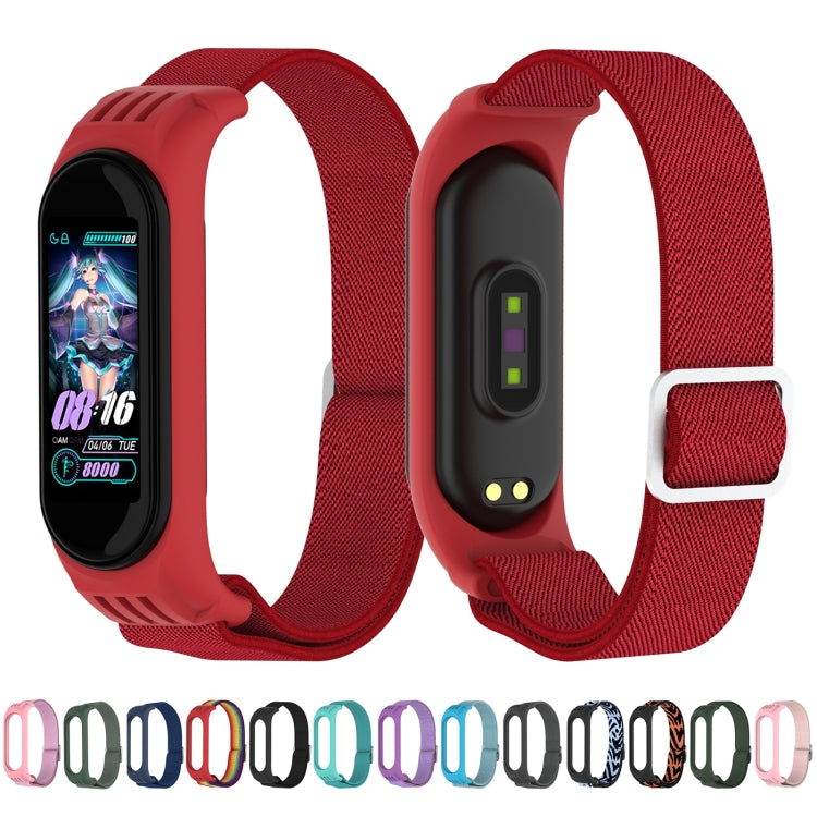 Per Xiaomi Mi Band 3/4/5 Twill Cinturino elastico di ricambio con fibbia a forma di 8