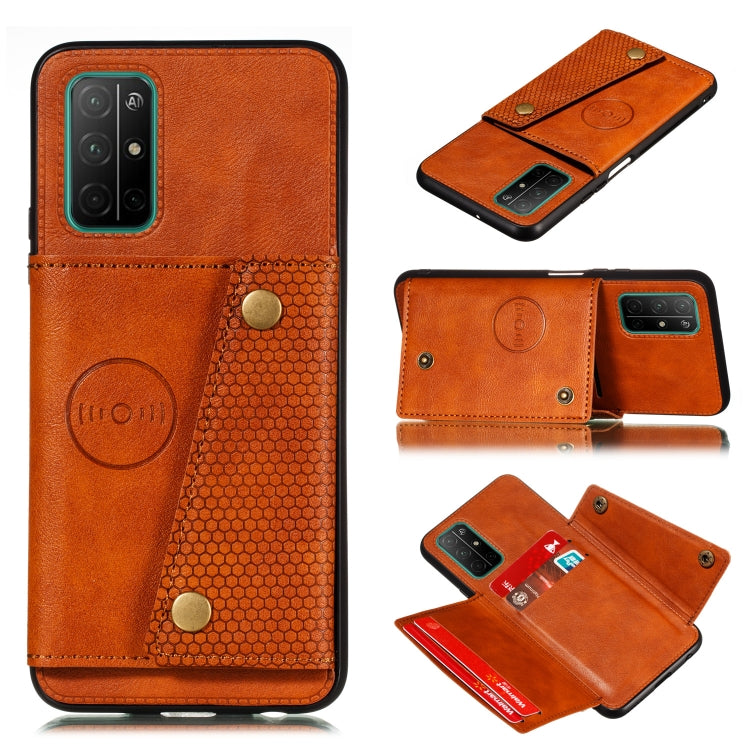 Custodia portafoglio magnetica con slot carte per smartphone comp