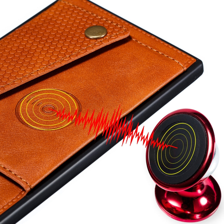 Custodia portafoglio magnetica con slot carte per smartphone comp