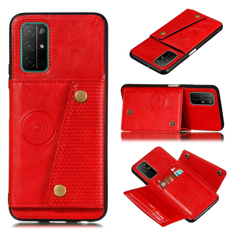 Custodia portafoglio magnetica con slot carte per smartphone comp