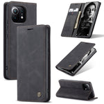 CaseMe 013 Custodia multifunzionale orizzontale in pelle con flip con supporto, slot per schede e portafoglio, For Xiaomi Mi 11