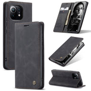 CaseMe 013 Custodia multifunzionale orizzontale in pelle con flip con supporto, slot per schede e portafoglio, For Xiaomi Mi 11