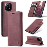 CaseMe 013 Custodia multifunzionale orizzontale in pelle con flip con supporto, slot per schede e portafoglio, For Xiaomi Mi 11