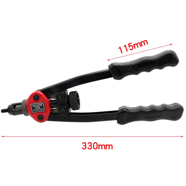 BT-605 Attrezzo per tappo manuale per rivetti ciechi a doppia impugnatura con 60 dadi, Manual Blind Rivet
