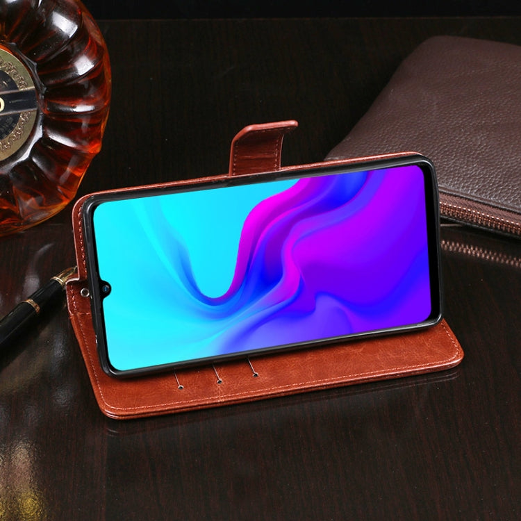 Custodia portafoglio in pelle effetto Crazy Horse per Realme C21