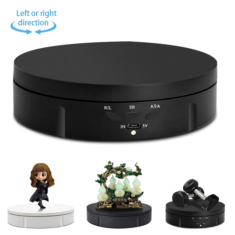 Giradischi girevole elettrico USB da 14,6 cm Espositore per giradischi per riprese video Giradischi per fotografia, carico: 10 kg, 14.6cm, 14.6cm(Black Mirror), 14.6cm (White Mirror)