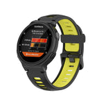 Per cinturino di ricambio in silicone bicolore Garmin Forerunner 735/235