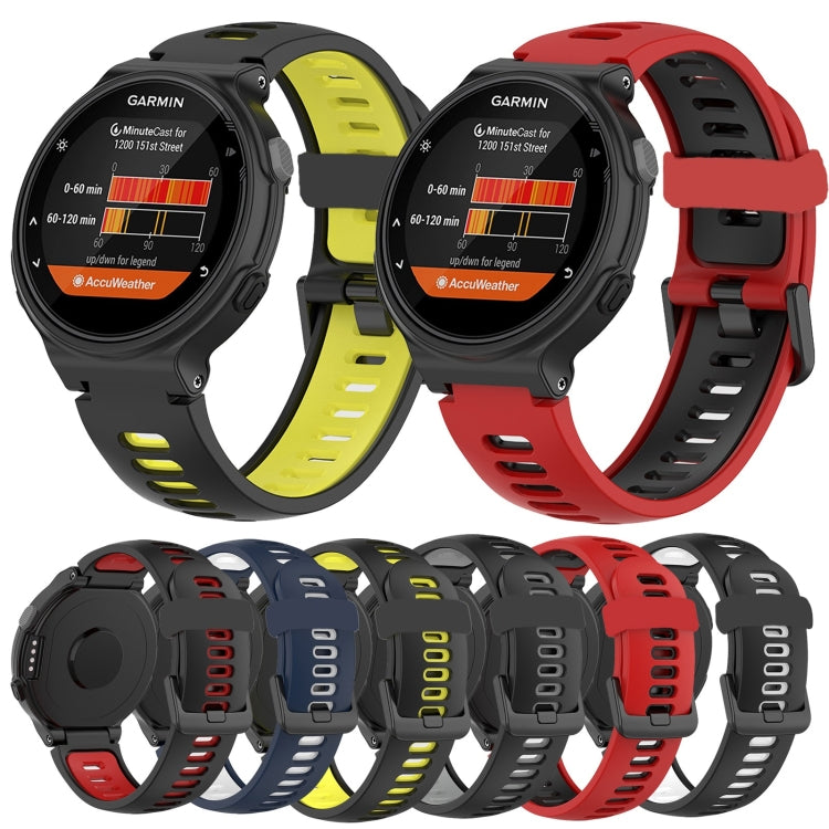 Per cinturino di ricambio in silicone bicolore Garmin Forerunner 735/235