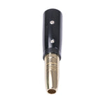 Adattatore audio 6,35 mm femmina a XLR maschio dorato