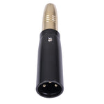 Adattatore audio 6,35 mm femmina a XLR maschio dorato