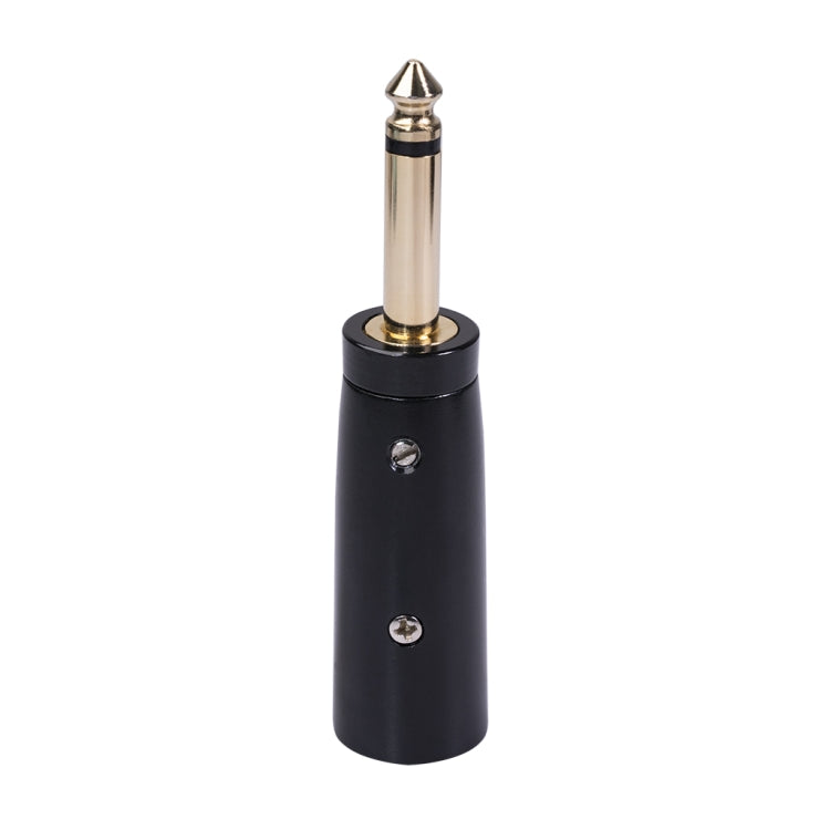 Adattatore audio 6,35 mm mono maschio a XLR maschio dorato