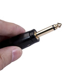 Adattatore audio 6,35 mm mono maschio a XLR maschio dorato