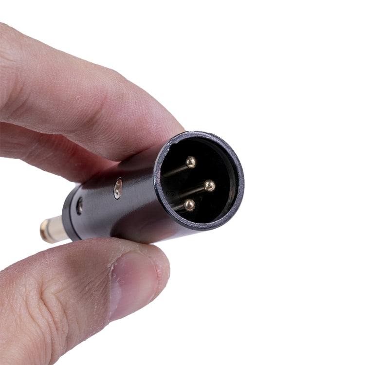 Adattatore audio 6,35 mm mono maschio a XLR maschio dorato