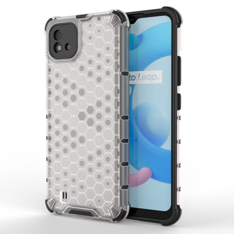 Custodia TPU antiurto con design a nido d'ape per Realme C20