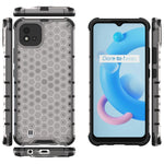 Custodia TPU antiurto con design a nido d'ape per Realme C20
