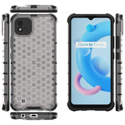 Custodia TPU antiurto con design a nido d'ape per Realme C20