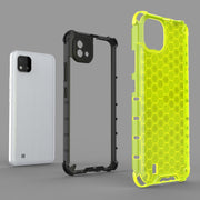 Custodia TPU antiurto con design a nido d'ape per Realme C20