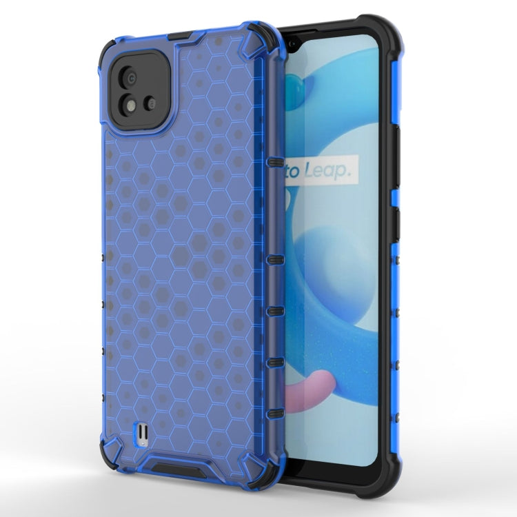 Custodia TPU antiurto con design a nido d'ape per Realme C20