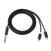 Cavo audio stereo 6,35 mm a doppio RCA maschio 1,5-5 metri