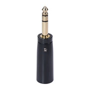 LZ1166G 6.35mm Stereo Male Audio Adapter Microphone Stereo Speaker Connector, LZ1166G