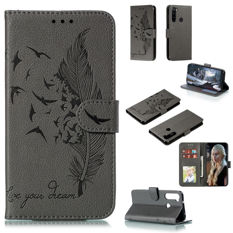 Custodia portafoglio in pelle con slot carte per Redmi Note 8 Pro