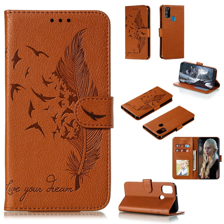 Custodia portafoglio in pelle per Galaxy A20s con slot carte