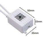 JH-RGB02 Interfaccia DC5.5x2.1mm Controller LED RGB Bluetooth con telecomando a 24 tasti, JH-RGB02