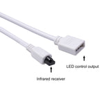 JH-RGB02 Interfaccia DC5.5x2.1mm Controller LED RGB Bluetooth con telecomando a 24 tasti, JH-RGB02