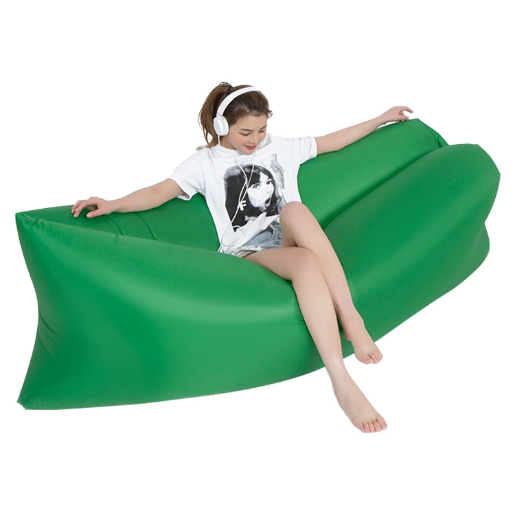 Materassino gonfiabile per erba da spiaggia con divano gonfiabile per acqua pigra portatile da esterno, dimensioni: 200 x 70 cm, 200 x 70cm Sky Blue, 200 x 70cm Black, 200 x 70cm Green, 200 x 70cm Pink, 200 x 70cm Rose Red, 200 x 70cm Sapphire Blue    ...