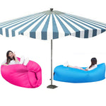Materassino gonfiabile per erba da spiaggia con divano gonfiabile per acqua pigra portatile da esterno, dimensioni: 200 x 70 cm, 200 x 70cm Sky Blue, 200 x 70cm Black, 200 x 70cm Green, 200 x 70cm Pink, 200 x 70cm Rose Red, 200 x 70cm Sapphire Blue    ...