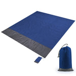 Tappetino da picnic tascabile in tessuto scozzese impermeabile in poliestere, tappetino da spiaggia da campeggio all'aperto, dimensioni: 2,1 x 2 m