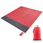 Tappetino da picnic tascabile in tessuto scozzese impermeabile in poliestere, tappetino da spiaggia da campeggio all'aperto, dimensioni: 2,1 x 2 m