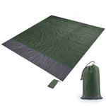 Tappetino da picnic tascabile in tessuto scozzese impermeabile in poliestere, tappetino da spiaggia da campeggio all'aperto, dimensioni: 2,1 x 2 m