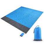 Tappetino da picnic tascabile in tessuto scozzese impermeabile in poliestere, tappetino da spiaggia da campeggio all'aperto, dimensioni: 2,1 x 2 m