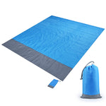 Tappetino da picnic tascabile in tessuto scozzese impermeabile in poliestere, tappetino da spiaggia da campeggio all'aperto, dimensioni: 2,1 x 2 m