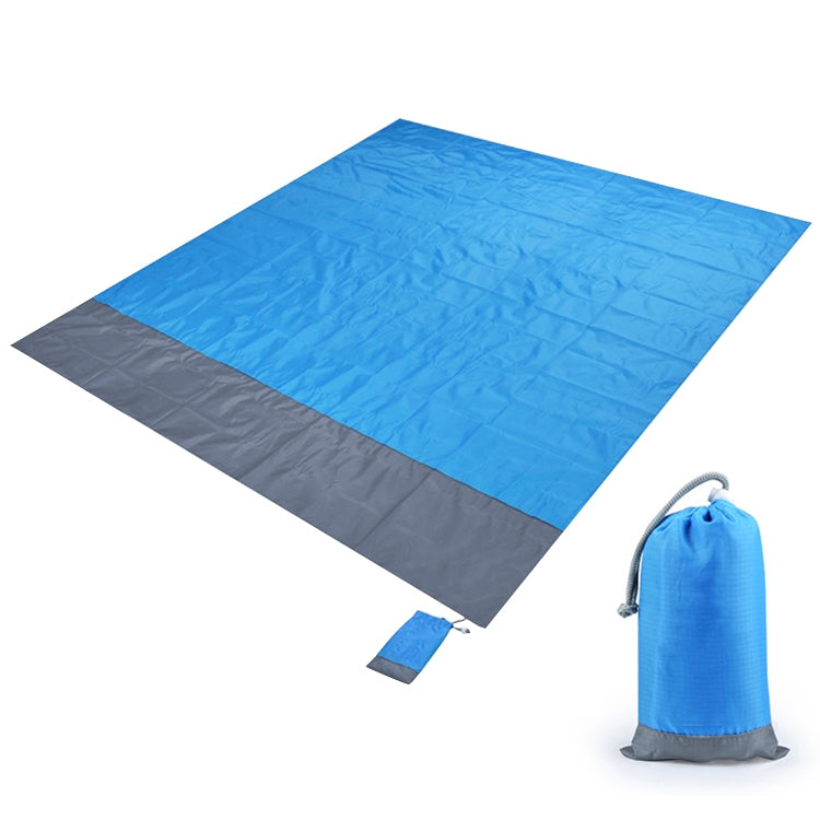 Tappetino da picnic tascabile in tessuto scozzese impermeabile in poliestere, tappetino da spiaggia da campeggio all'aperto, dimensioni: 2,1 x 2 m